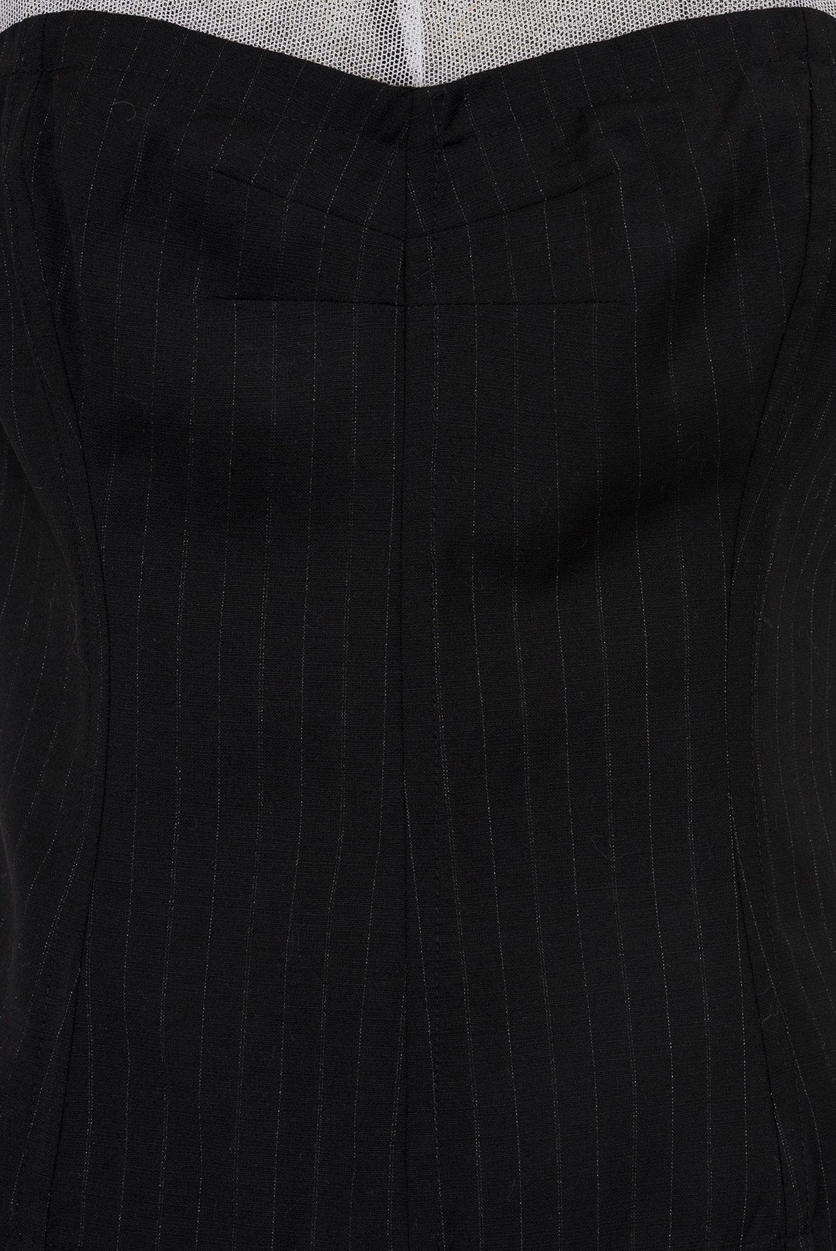 DOLCE & GABBANA 90's Rare Pinstripe Bustier Suit en vente 1