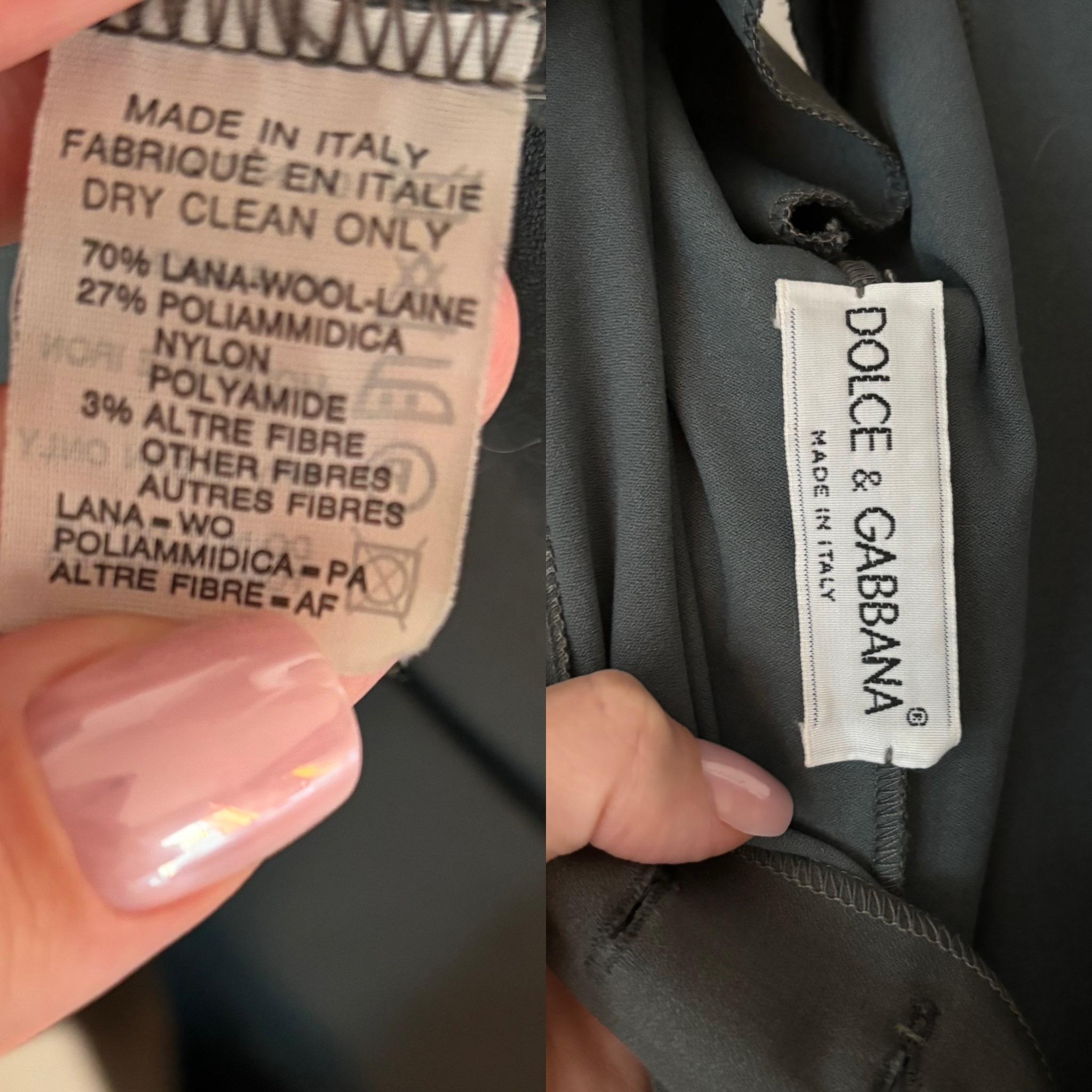 DOLCE & GABBANA Robe boutonnée à bretelles en cristal vintage des années 90 en vente 4