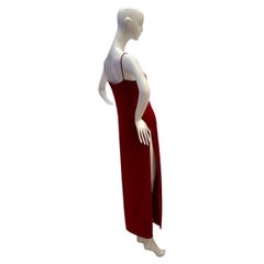DOLCE & GABBANA 90's vintage huge side slits maxi dress