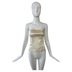 DOLCE & GABBANA 90's Vintage Ivory Corset Top Bridal Wedding 1990's