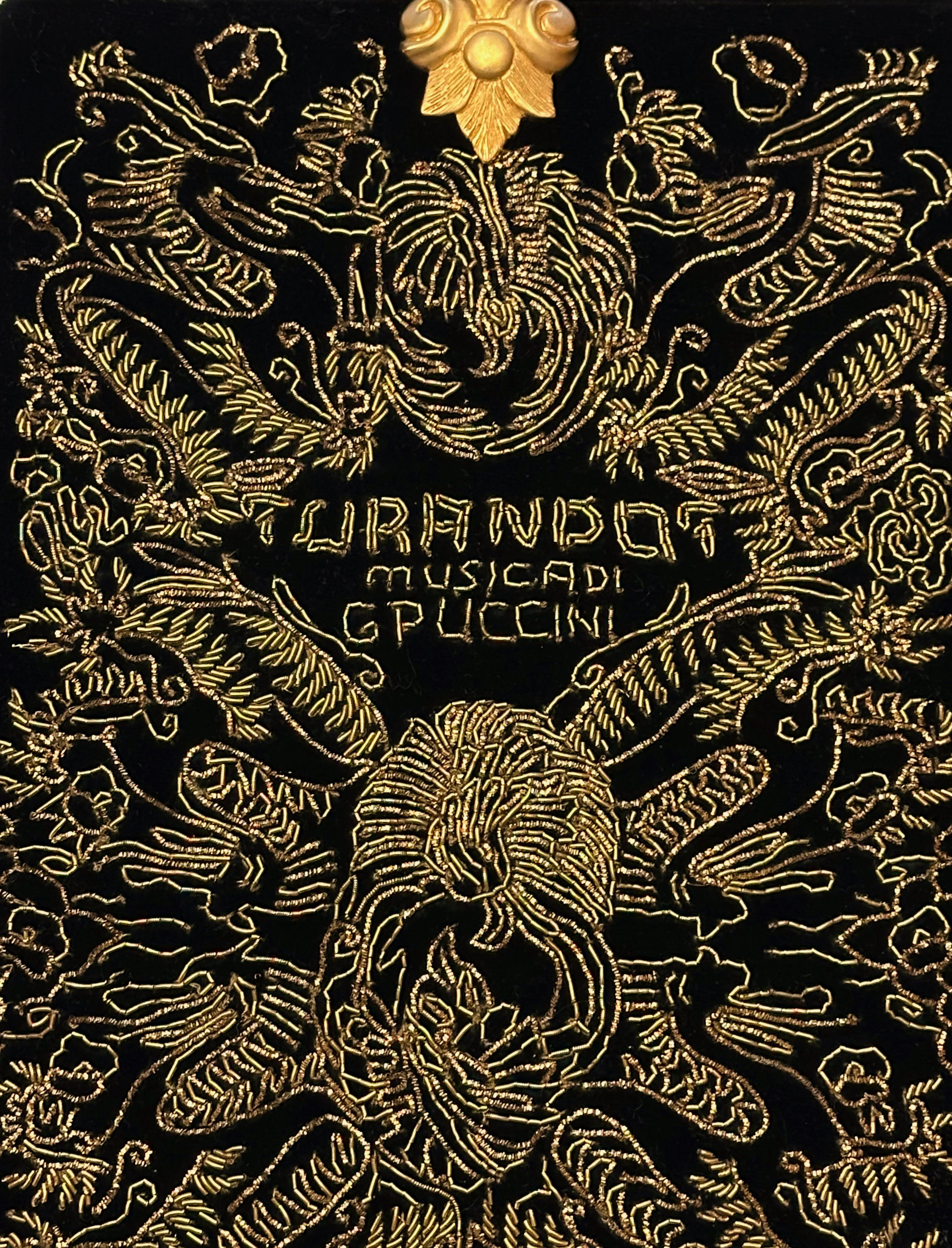 Dolce & Gabbana Alta Moda FW2016 Borsa Giacomo Puccini Turandot Oro Nero In condizioni ottime in vendita a Geneva, CH