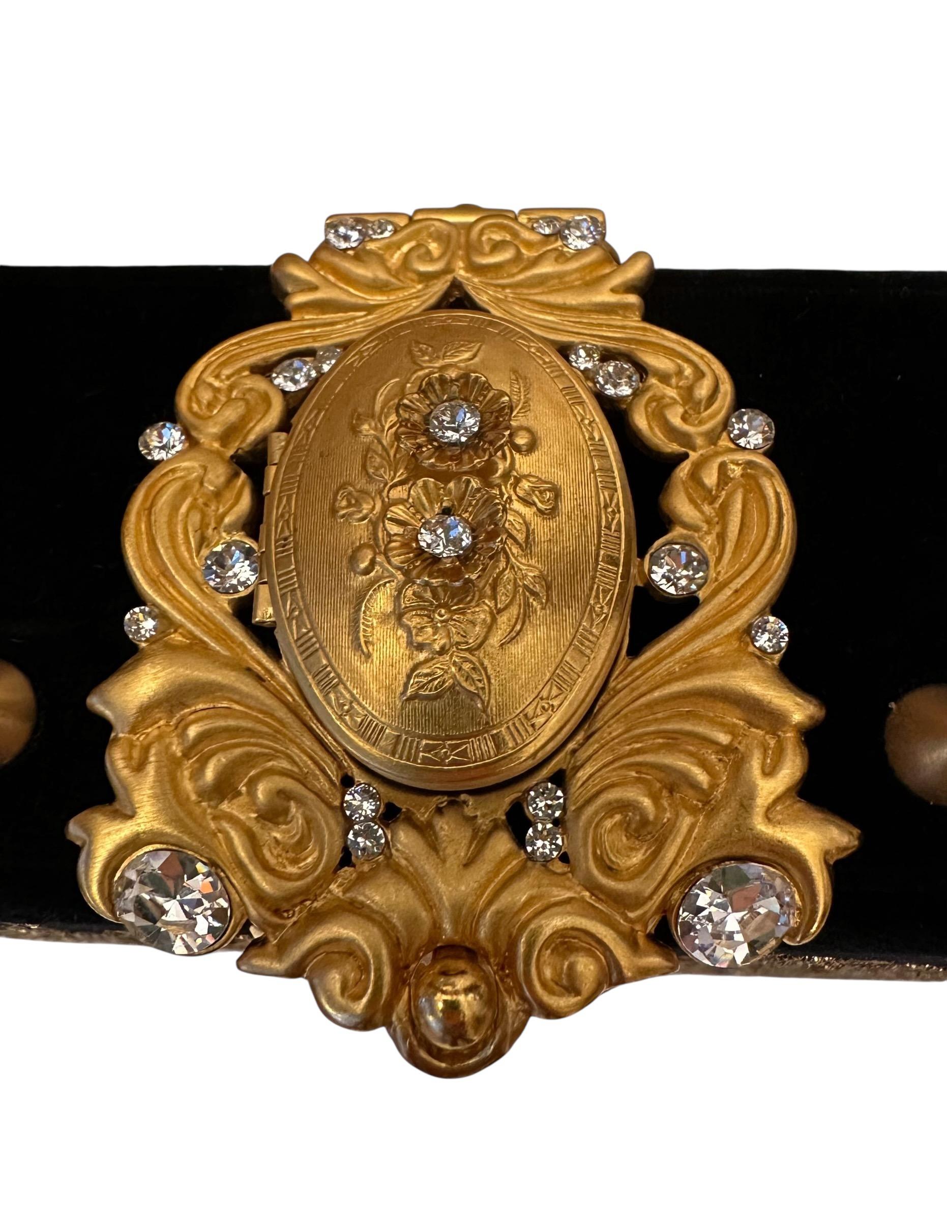 Dolce & Gabbana Alta Moda FW2016 Borsa Giacomo Puccini Turandot Oro Nero in vendita 5