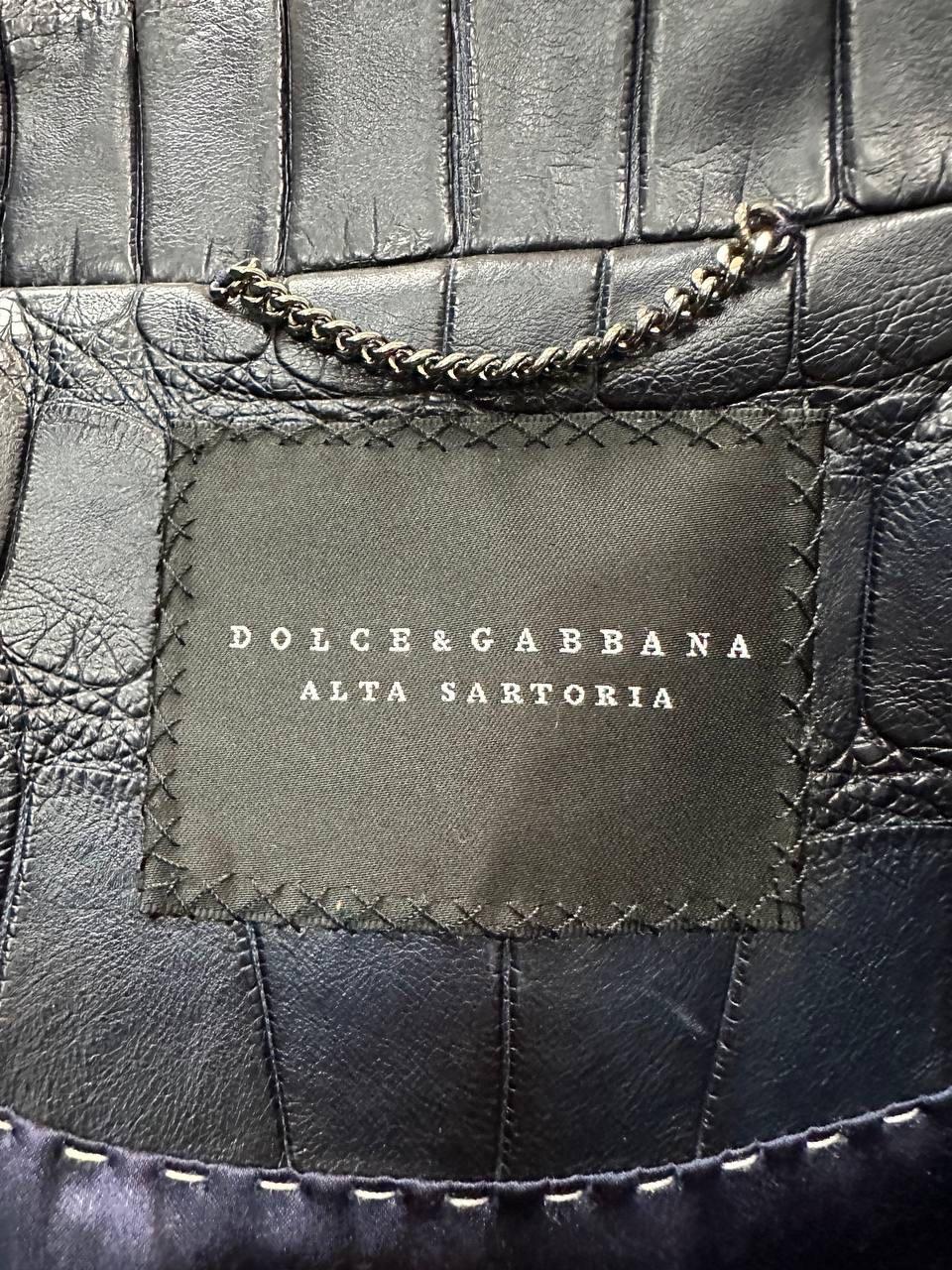 Dolce & Gabbana Alta Sartoria Marine Jacke Sz.48-50 im Angebot 3