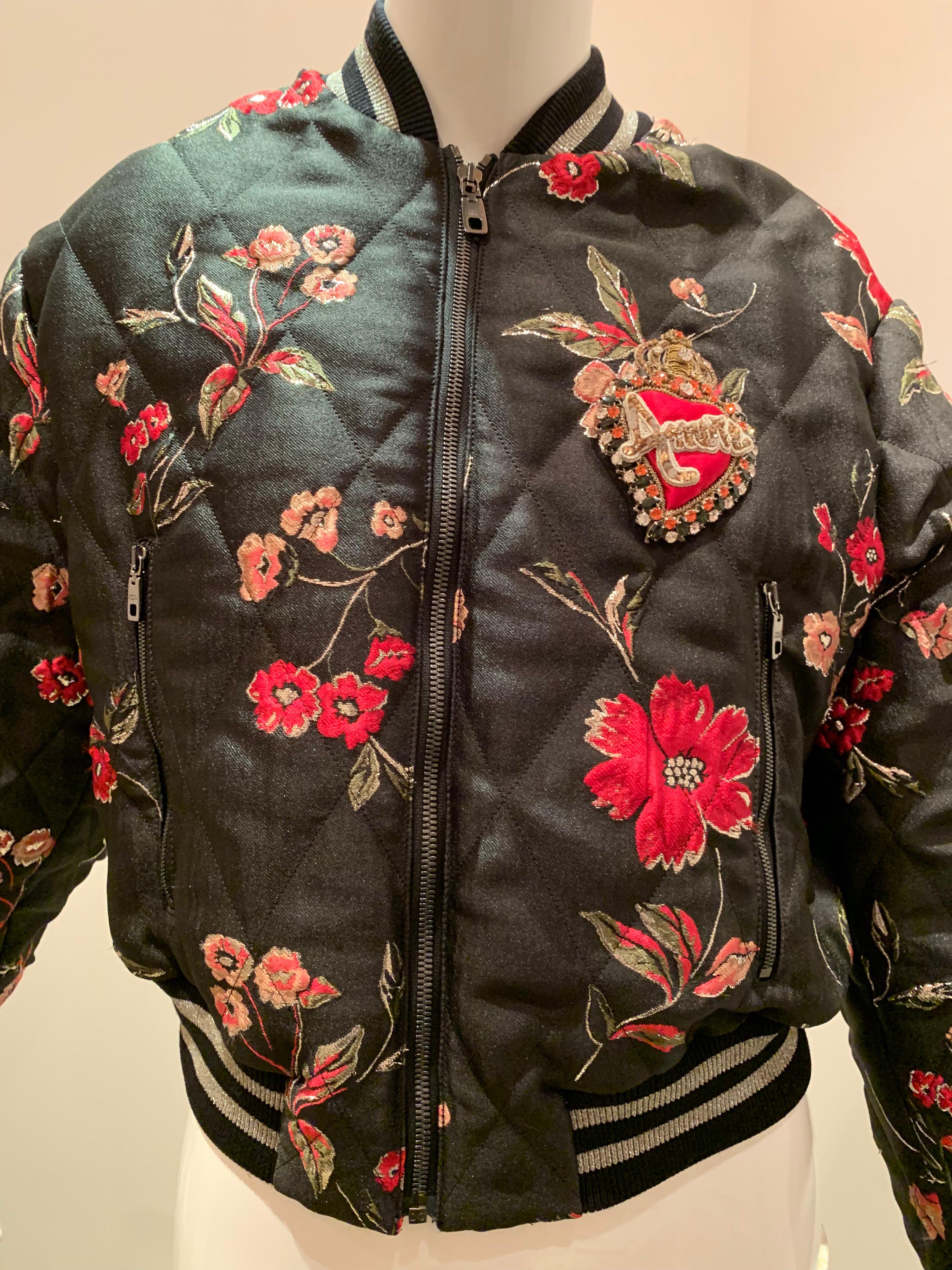 dolce and gabbana bomber jacket women's