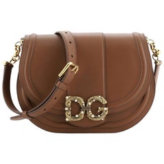 Dolce & Gabbana - Sac de messager Amore en cuir moyen