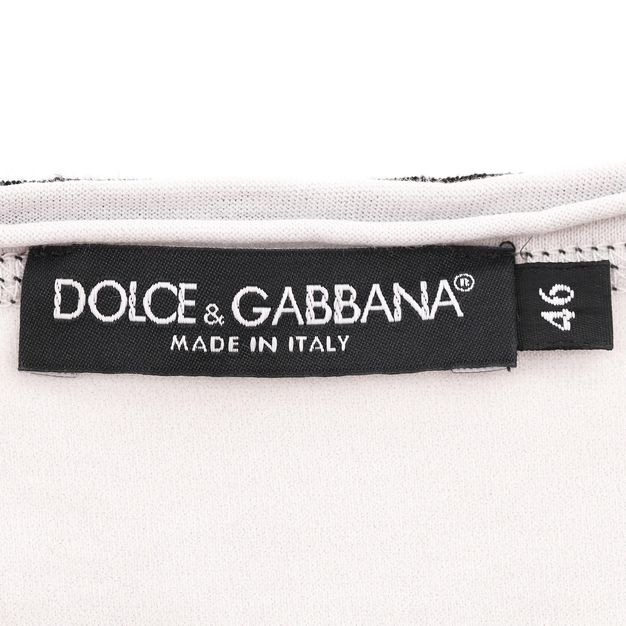 Women's Dolce & Gabbana 'Amore Per Sempre' Cotton T-Shirt For Sale
