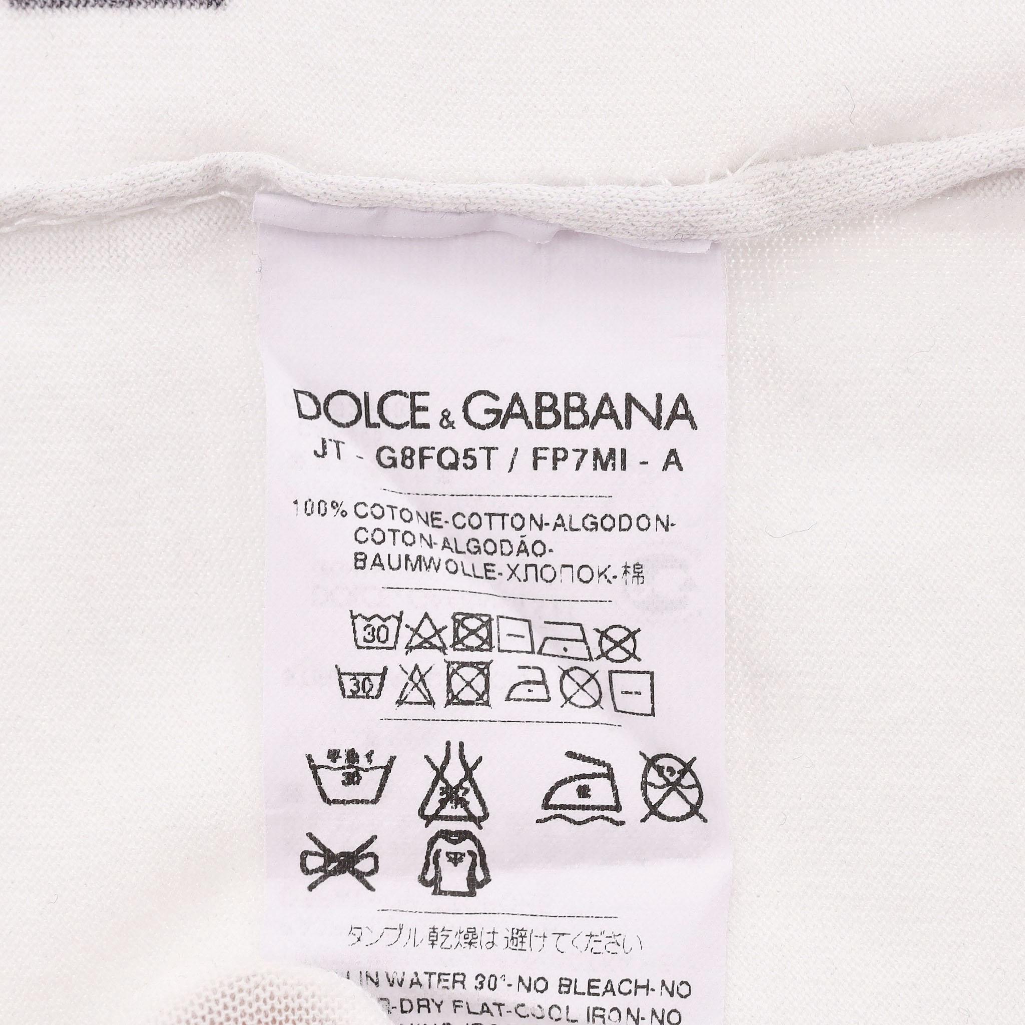 Dolce & Gabbana 'Amore Per Sempre' Cotton T-Shirt For Sale 1