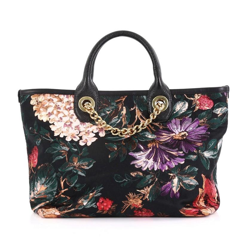 Dolce & Gabbana Amore Shopping Tote Jacquard Medium In Good Condition In NY, NY