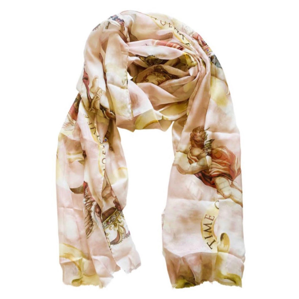 Dolce 
Gabbana Angels Amore e
Belezza Printed silk scarf wrap