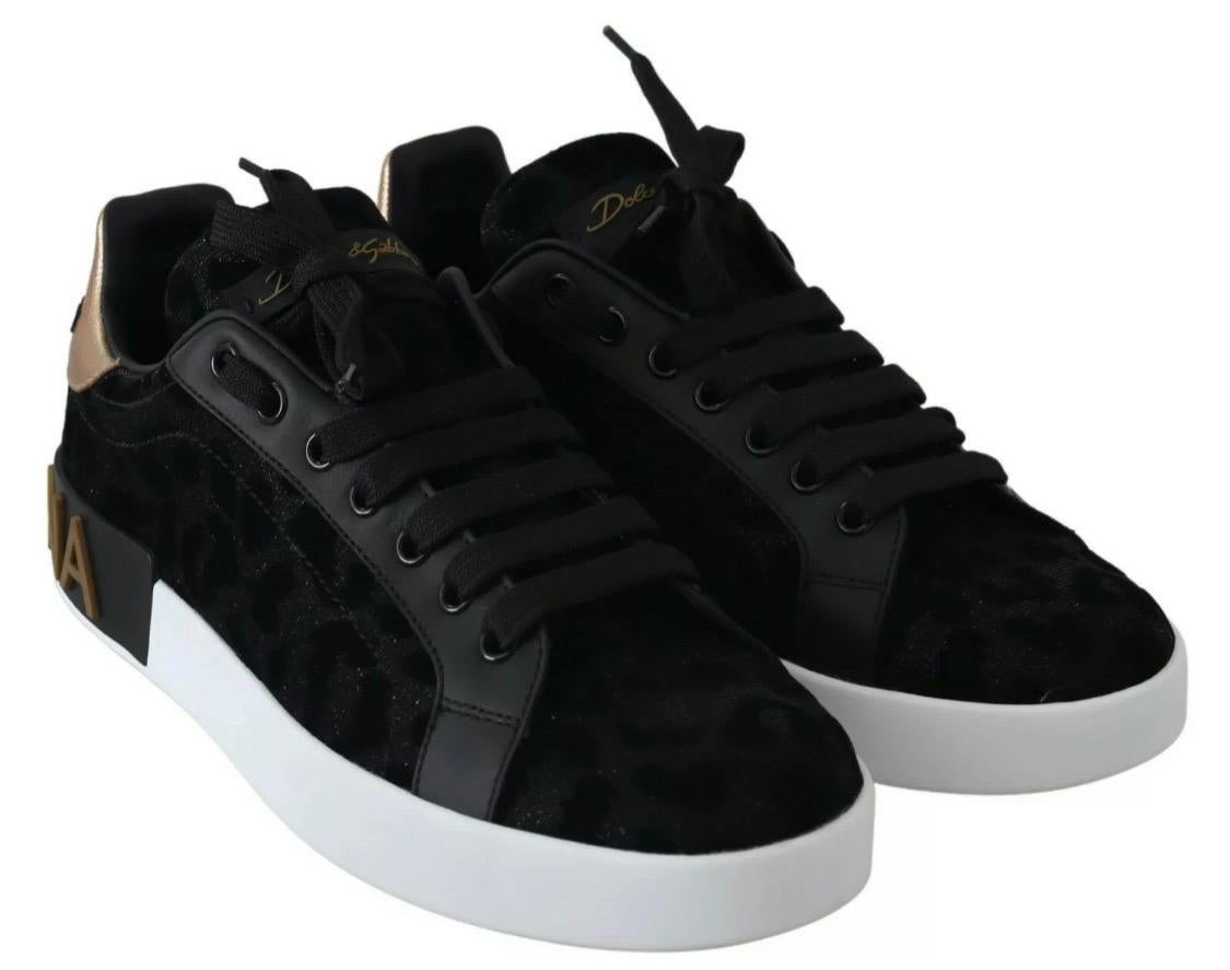 dolce & gabbana logo-print lace-up sneakers