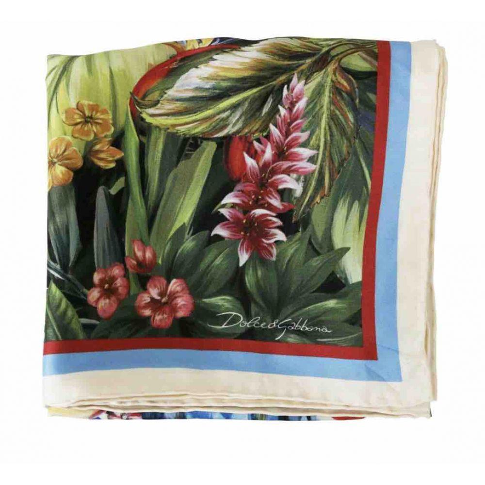 Dolce & Gabbana Animal Print Silk Scarf in Multicolour 2