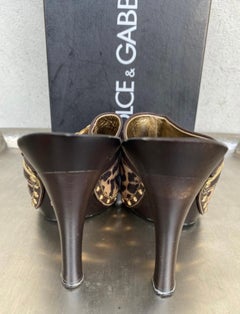 Dolce & Gabbana animalier high heels Sandals