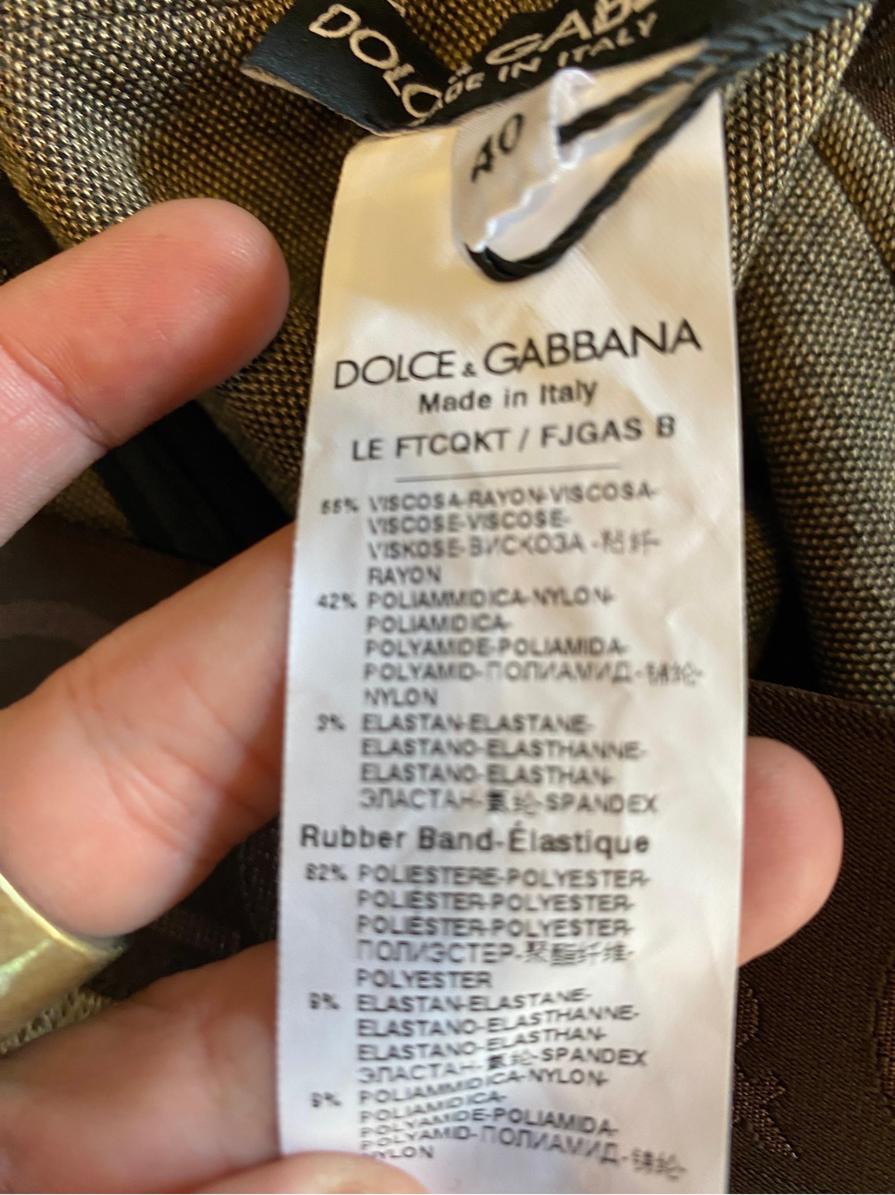 Pantalon legging en jersey animalier Dolce & Gabbana en vente 2