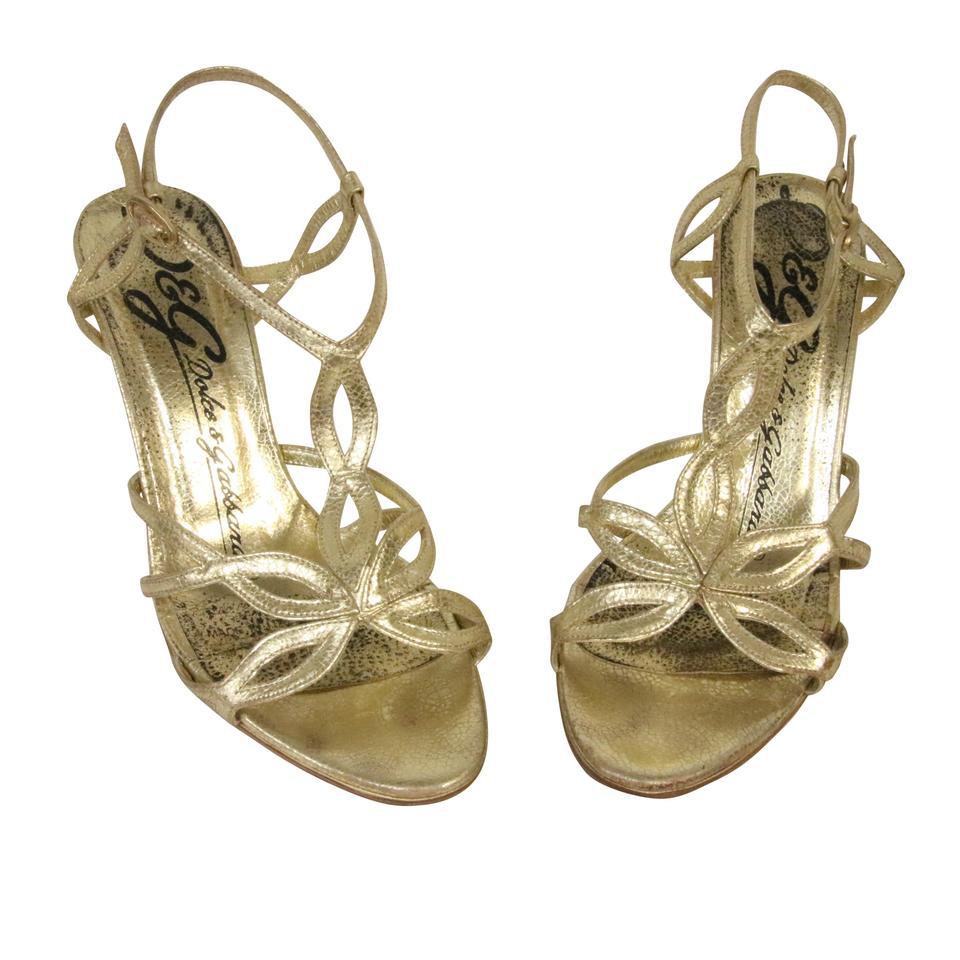 gold dg heels