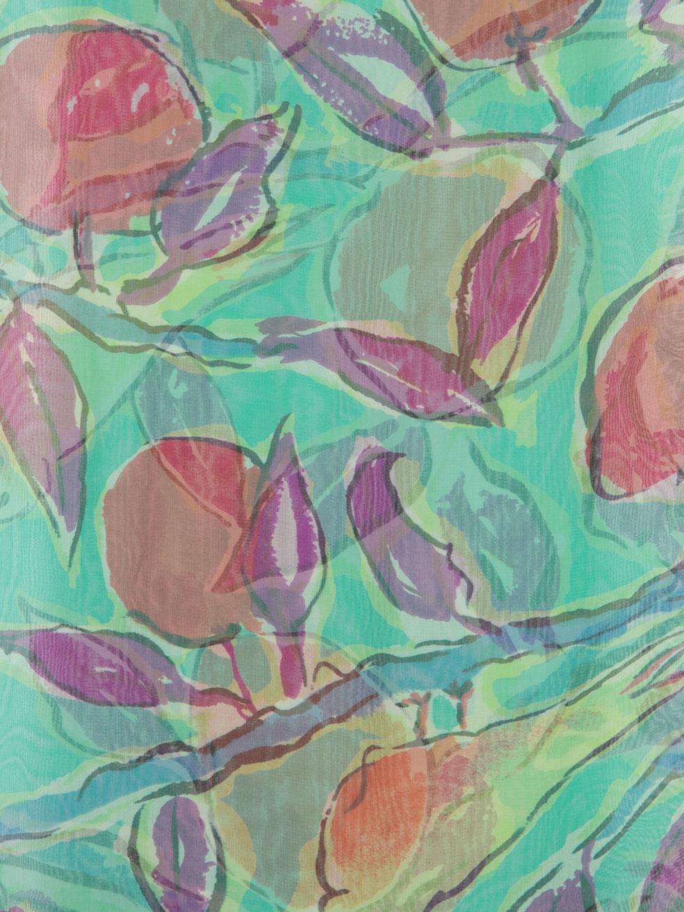 Women's Dolce & Gabbana Apple Print Silk Scarf For Sale