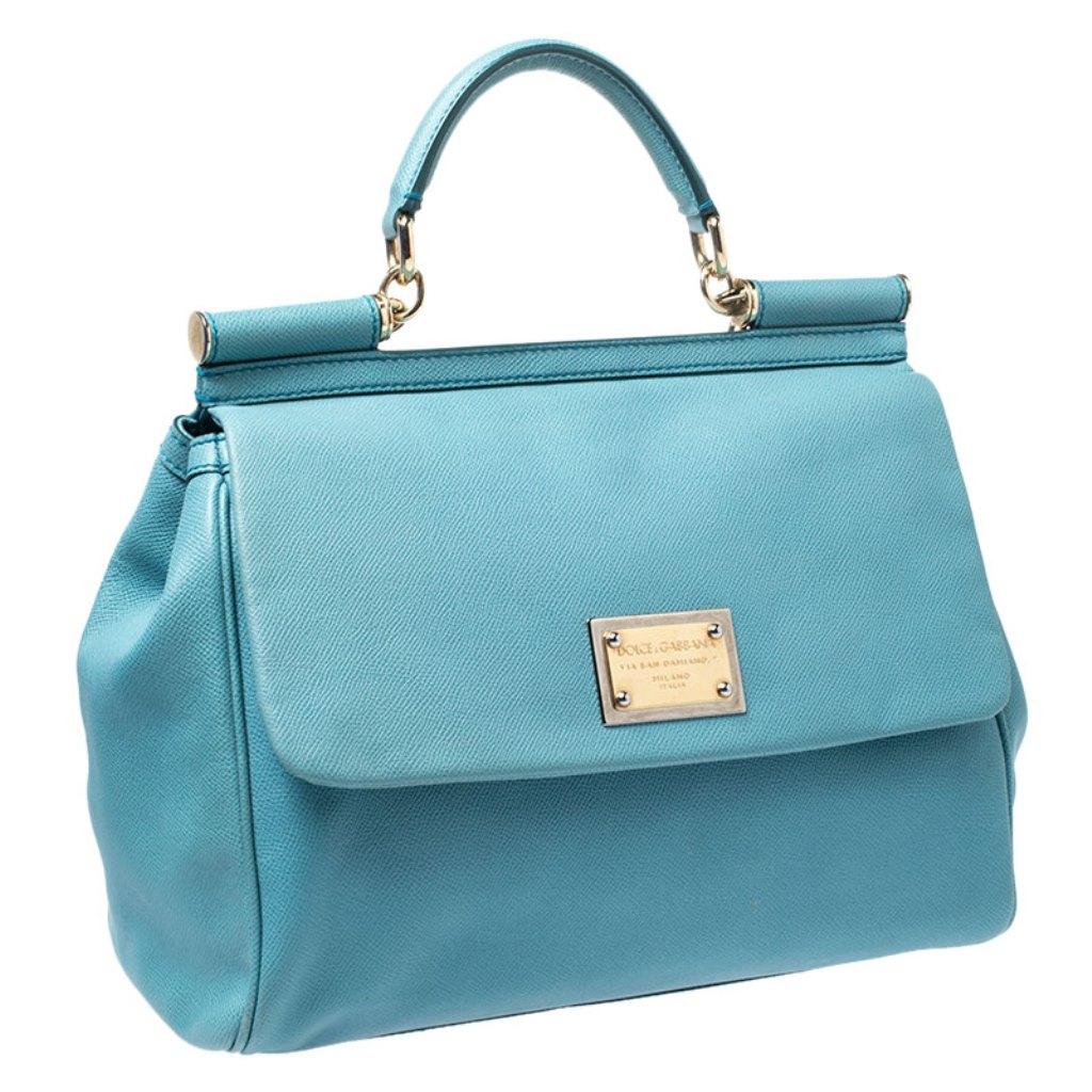 aqua blue bag