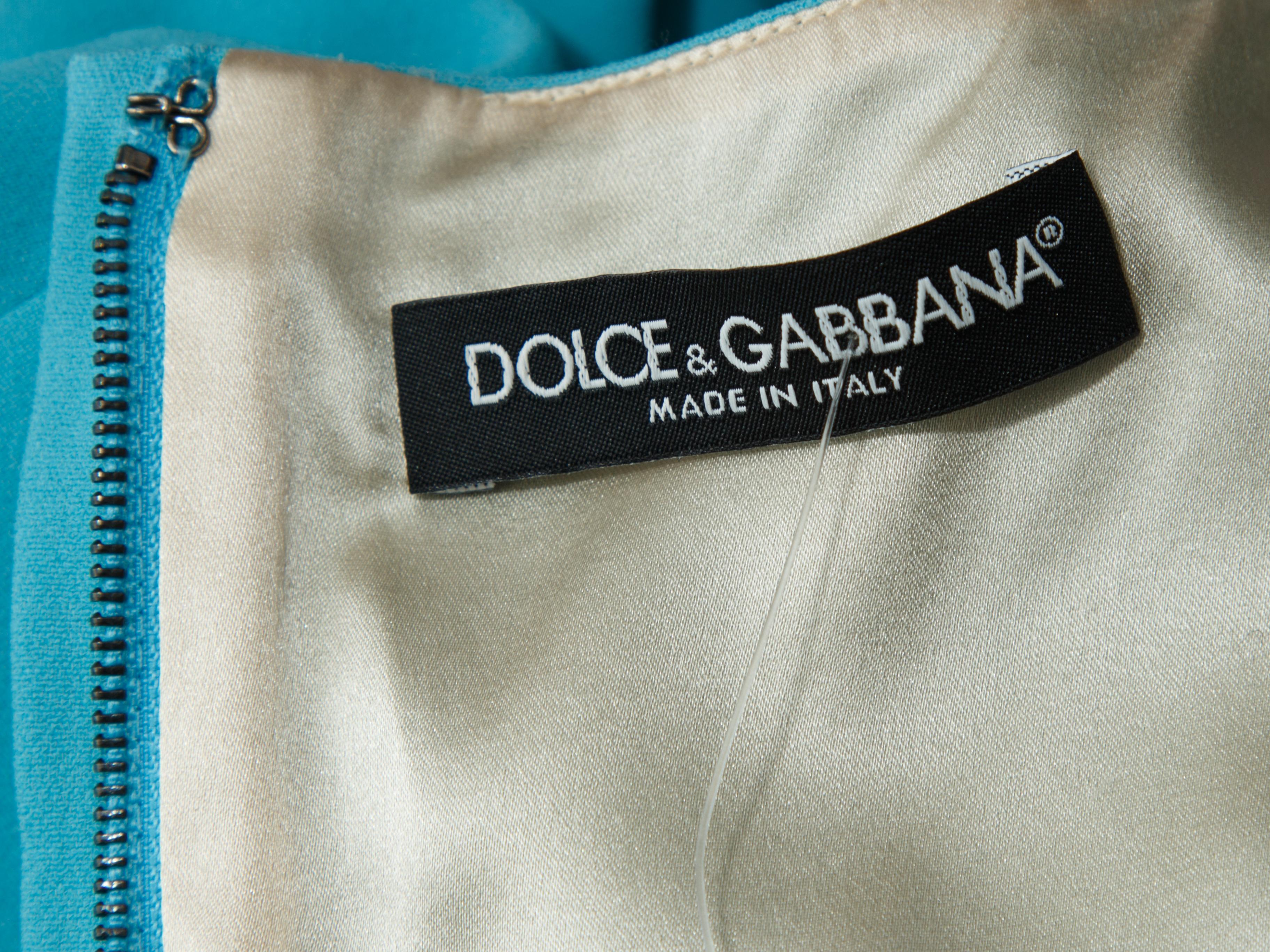 Women's Dolce & Gabbana Aqua Sleeveless Dress