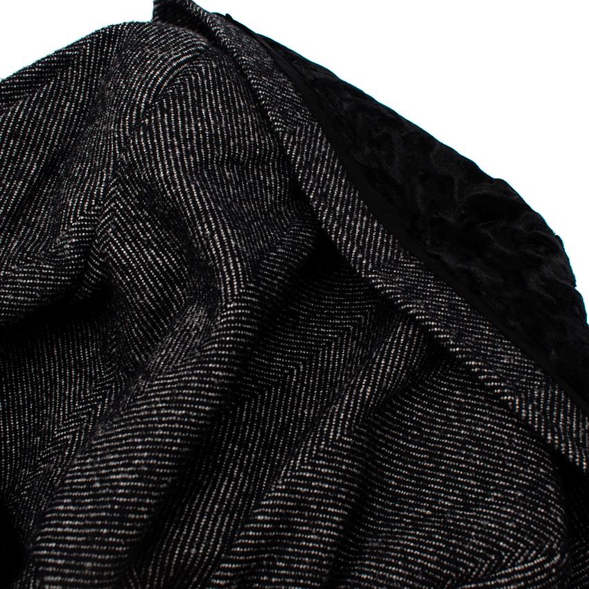 Chaqueta de tweed Dolce & Gabbana Astrakhan y Espiga en venta 5