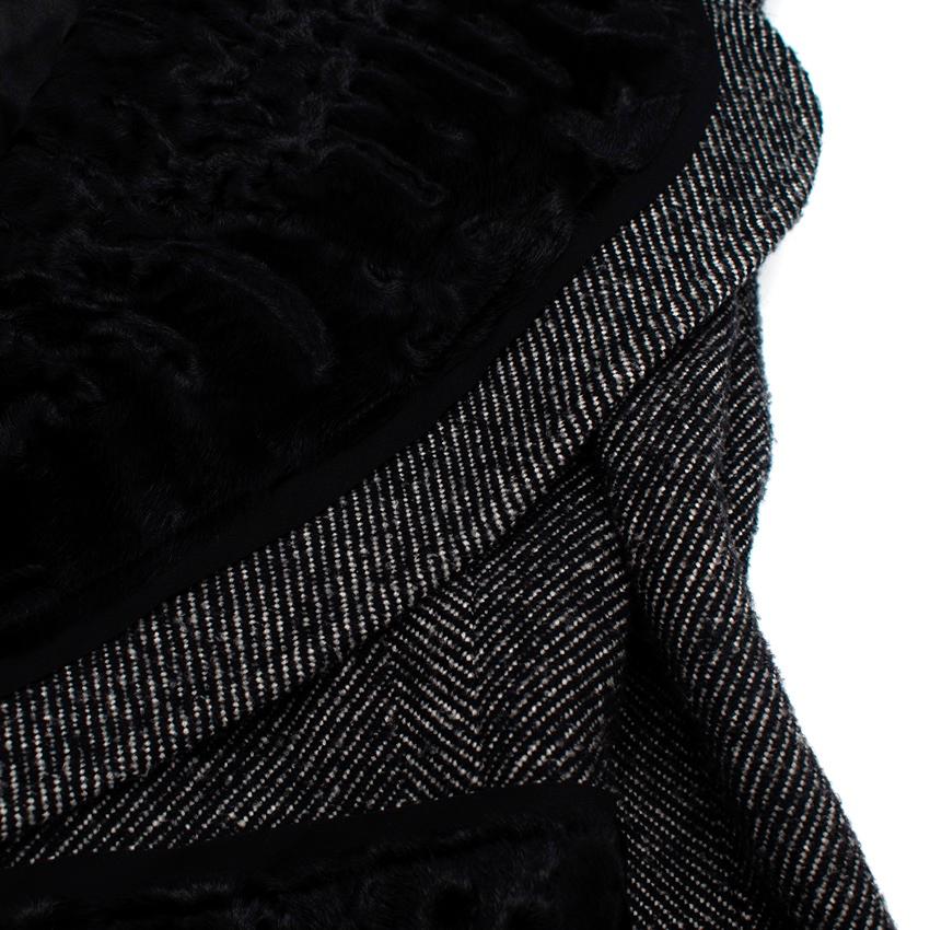 Chaqueta de tweed Dolce & Gabbana Astrakhan y Espiga en venta 1