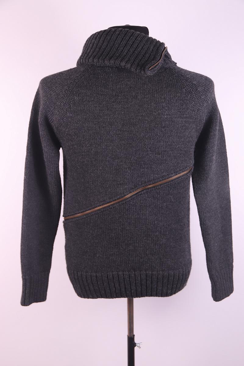 AW 2003 Dolce & Gabbana OG Spiral Zip Chunky Sweater en vente 1