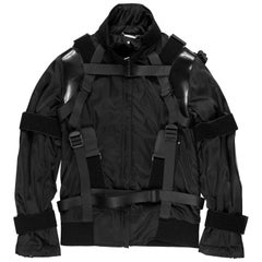 Dolce & Gabbana AW2003 PVC Bondage Bomberjacke aus PVC