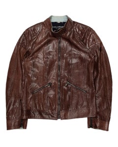 Dolce & Gabbana AW2005 Real Python Leather Jacket