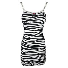 DOLCE & GABBANA – Babydoll with Zebra Print New with Tags and Box  Size XS