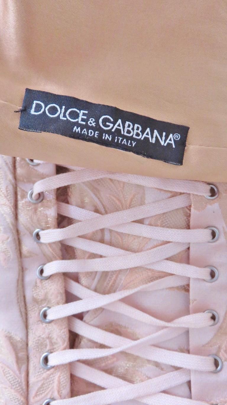 Dolce & Gabbana Back Lace up Corset Dress 8