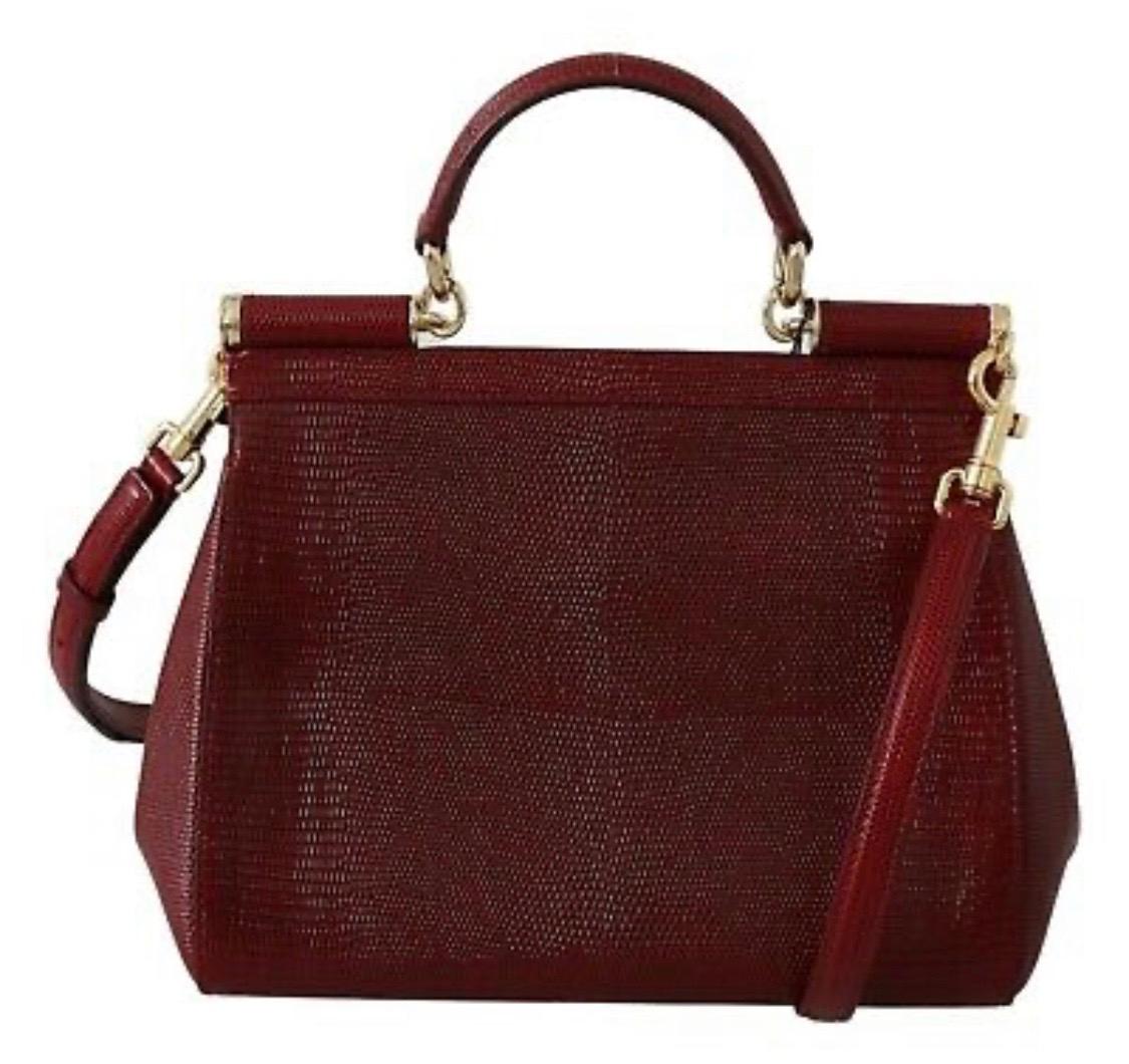 black and red purse