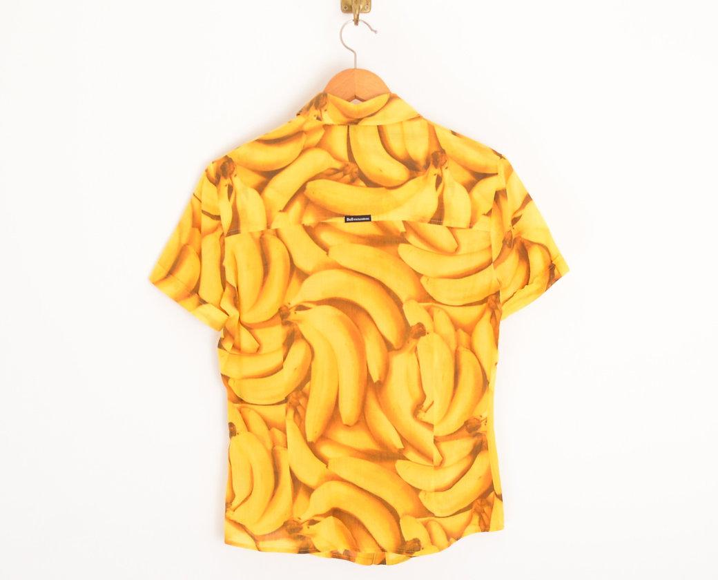 DOLCE & GABBANA 新作 半袖Tシャツ Banana コットン お洒落 DOLCE & GABBANA 新作 半袖Tシャツ Banana コットン お洒落