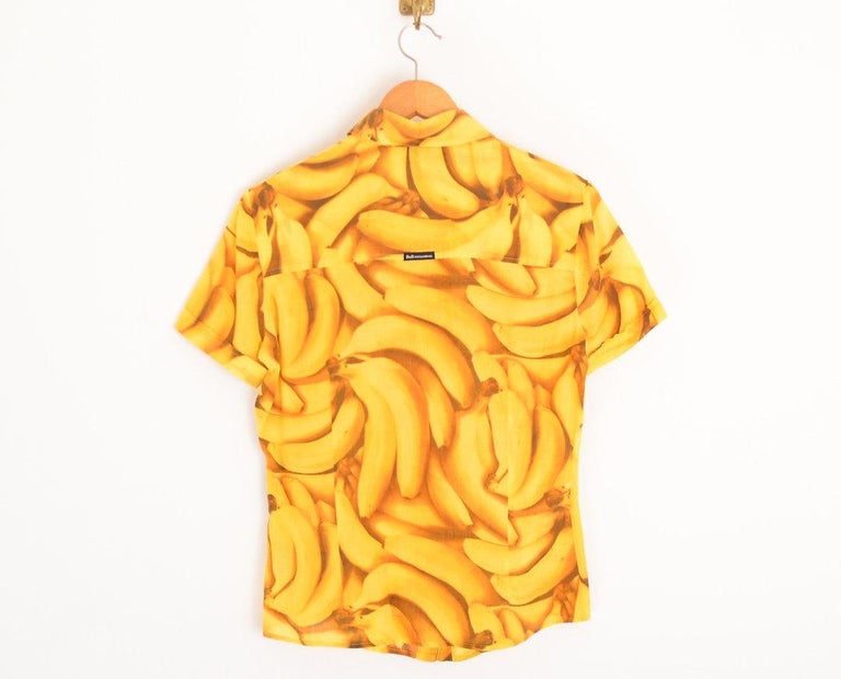 Dolce and Gabbana Banana Print Shirt For Sale at 1stDibs