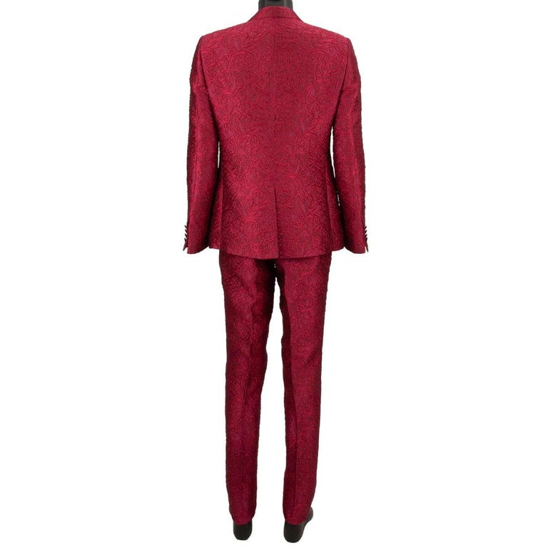 3 Piece Jacquard Suit- 2612