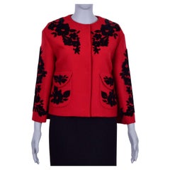 Dolce & Gabbana - Veste à broderie baroque rouge