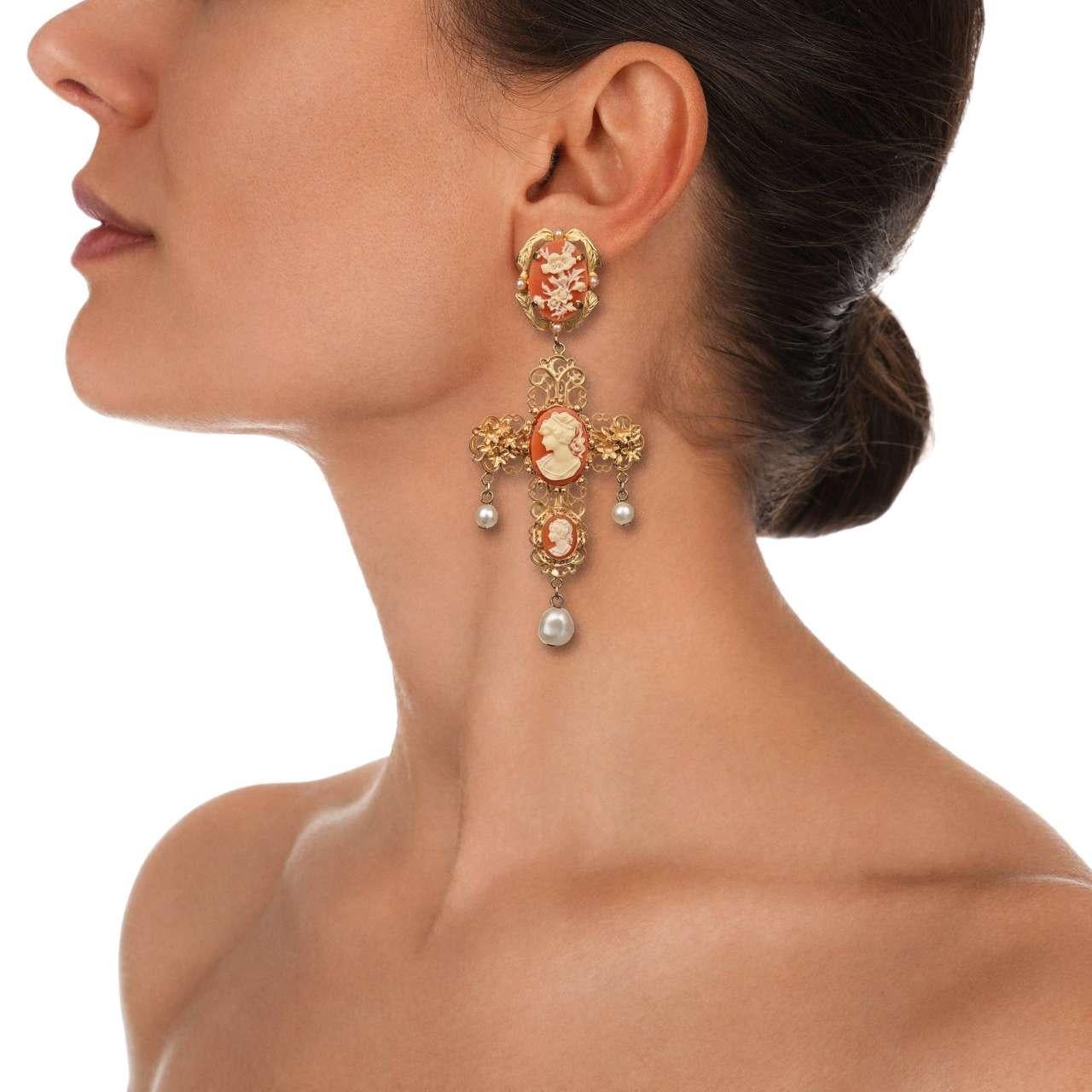 dolce gabbana cross earrings