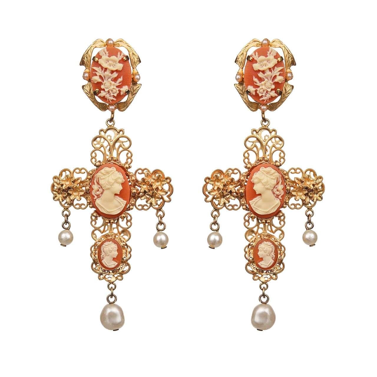 dolce and gabbana cross earrings