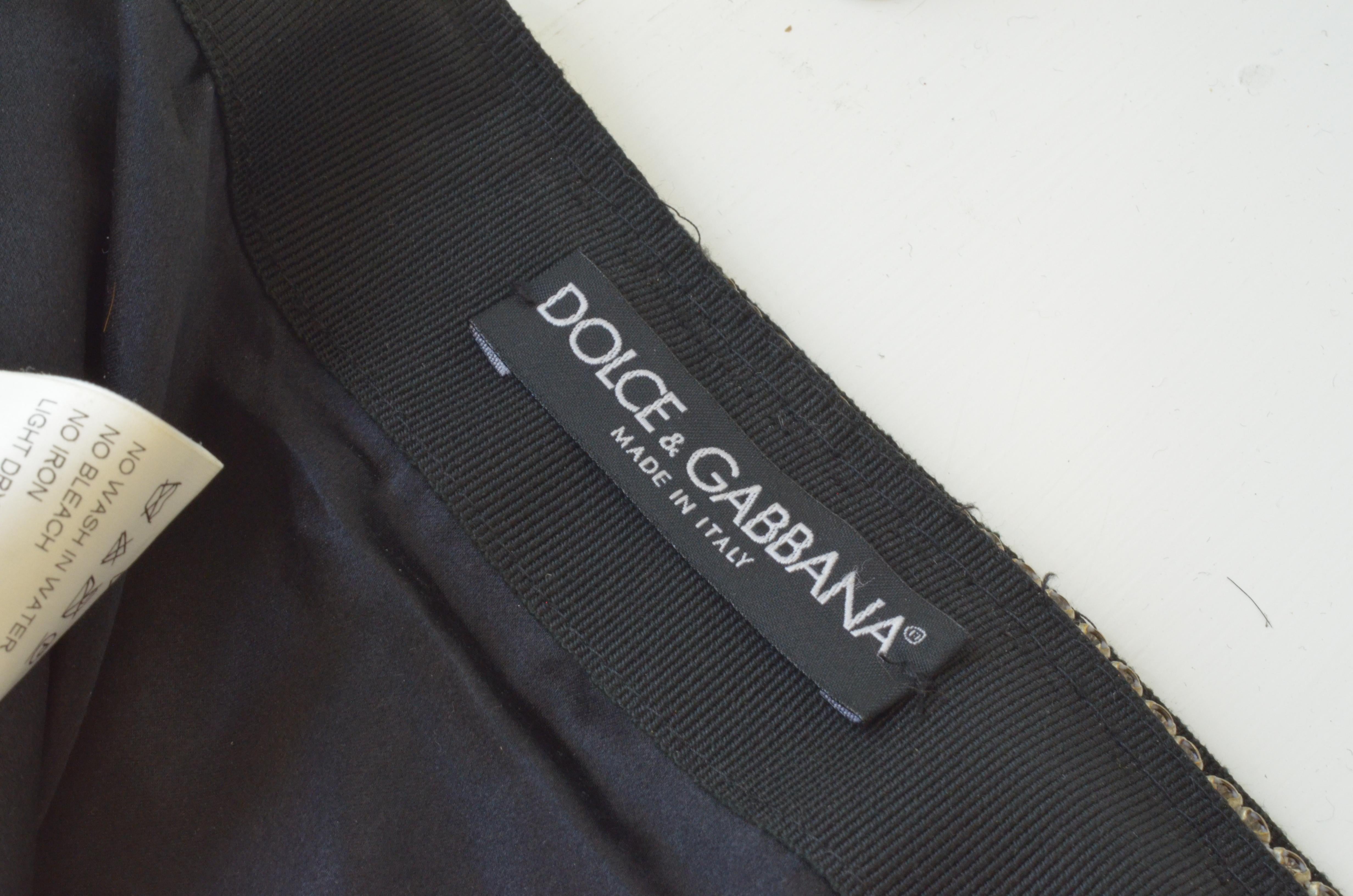 Dolce & Gabbana Beaded Fringe Mini Skirt, Spring Runway 2001 1
