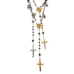 Dolce & Gabbana Beaded Multi Layered Rosary Necklace