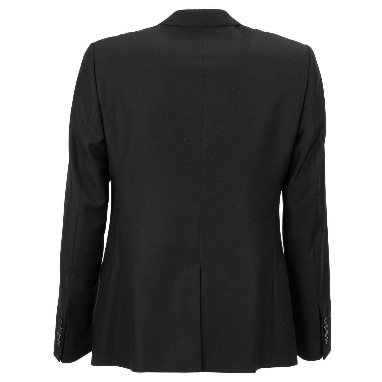 Men's Dolce & Gabbana - Bees Crown Blazer Tuxedo GOLD Black 48 US 38 M For Sale