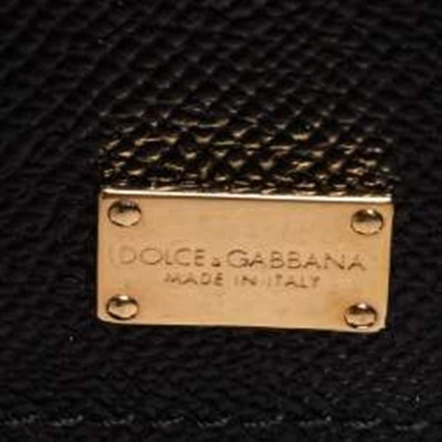 Dolce & Gabbana Beige/Brown Leopard Print Leather Studded Sicily Top Handle Bag 7