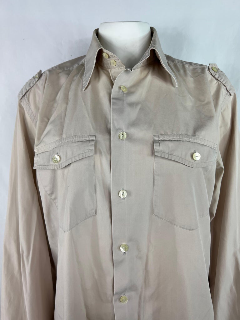 Dolce & Gabbana Multicolor Camouflage Button Down Shirt