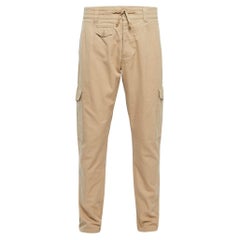 Dolce & Gabbana Beige Cotton Buttoned Cargo Pants XL Waist 38"