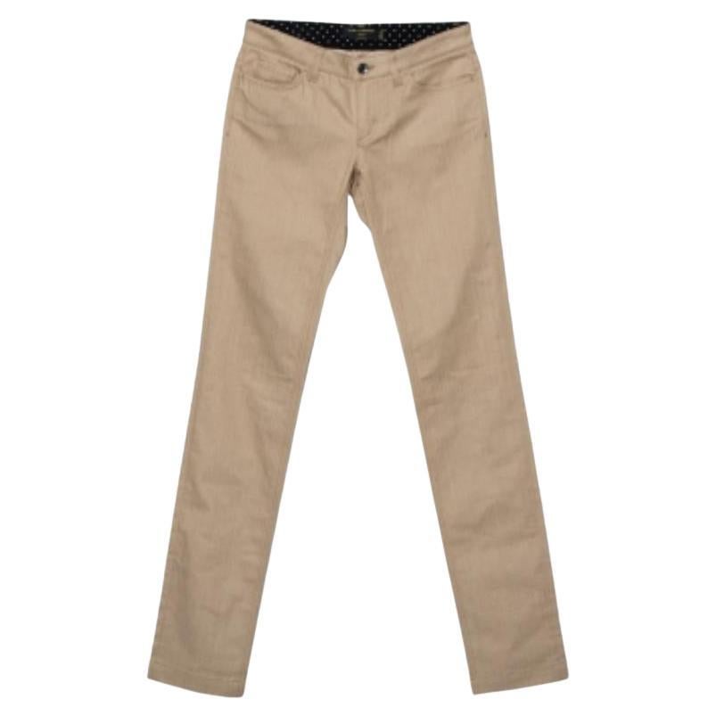 Dolce & Gabbana Beige Denim Cute Fit Jeans S For Sale