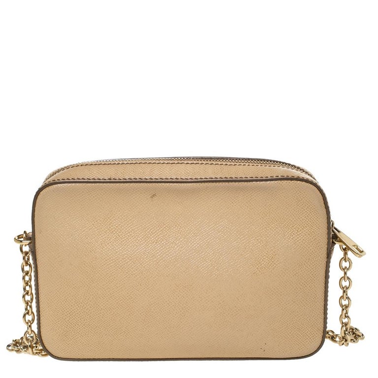 Dolce and Gabbana Beige Leather Glam Crossbody Bag at 1stDibs | jimmy ...