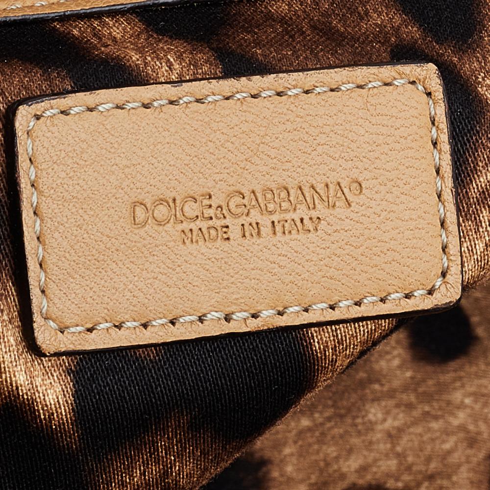 Women's Dolce & Gabbana Beige Leather Miss Lexington Bag