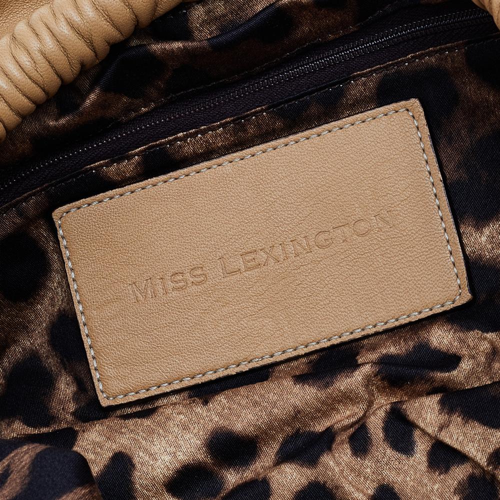 Dolce & Gabbana Beige Leather Miss Lexington Bag 1