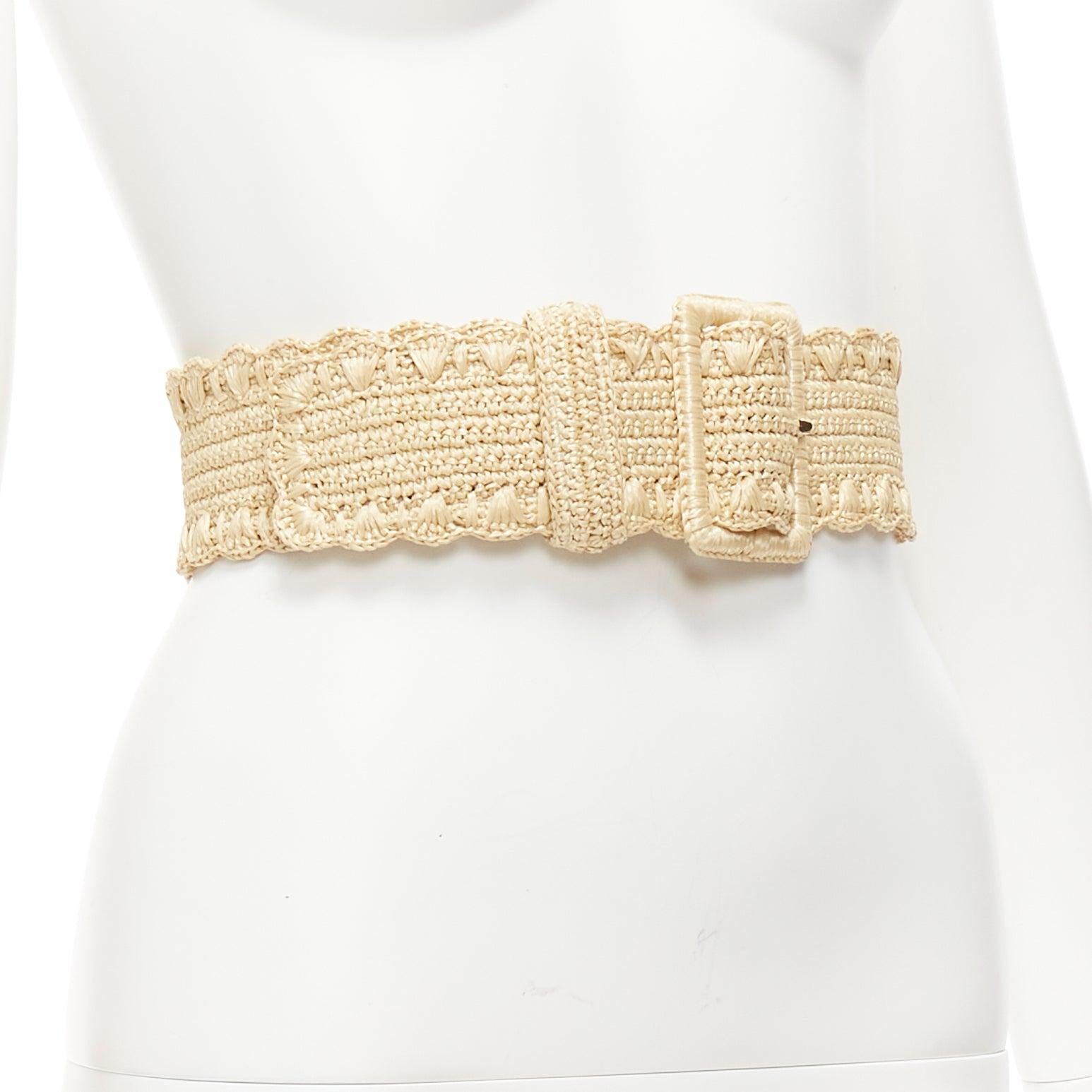 DOLCE GABBANA beige raffia nude leather lining wide belt 90cm
Reference: AAWC/A01203
Brand: Dolce Gabbana
Designer: Domenico Dolce and Stefano Gabbana
Material: Raffia, Leather
Color: Beige, Nude
Pattern: Solid
Closure: Belt
Lining: Nude