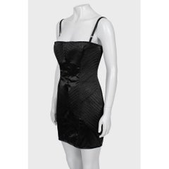 Dolce & Gabbana Black Acetate Fitted Dress Sz.46