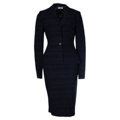 Dolce & Gabbana, black and blue structured twin set