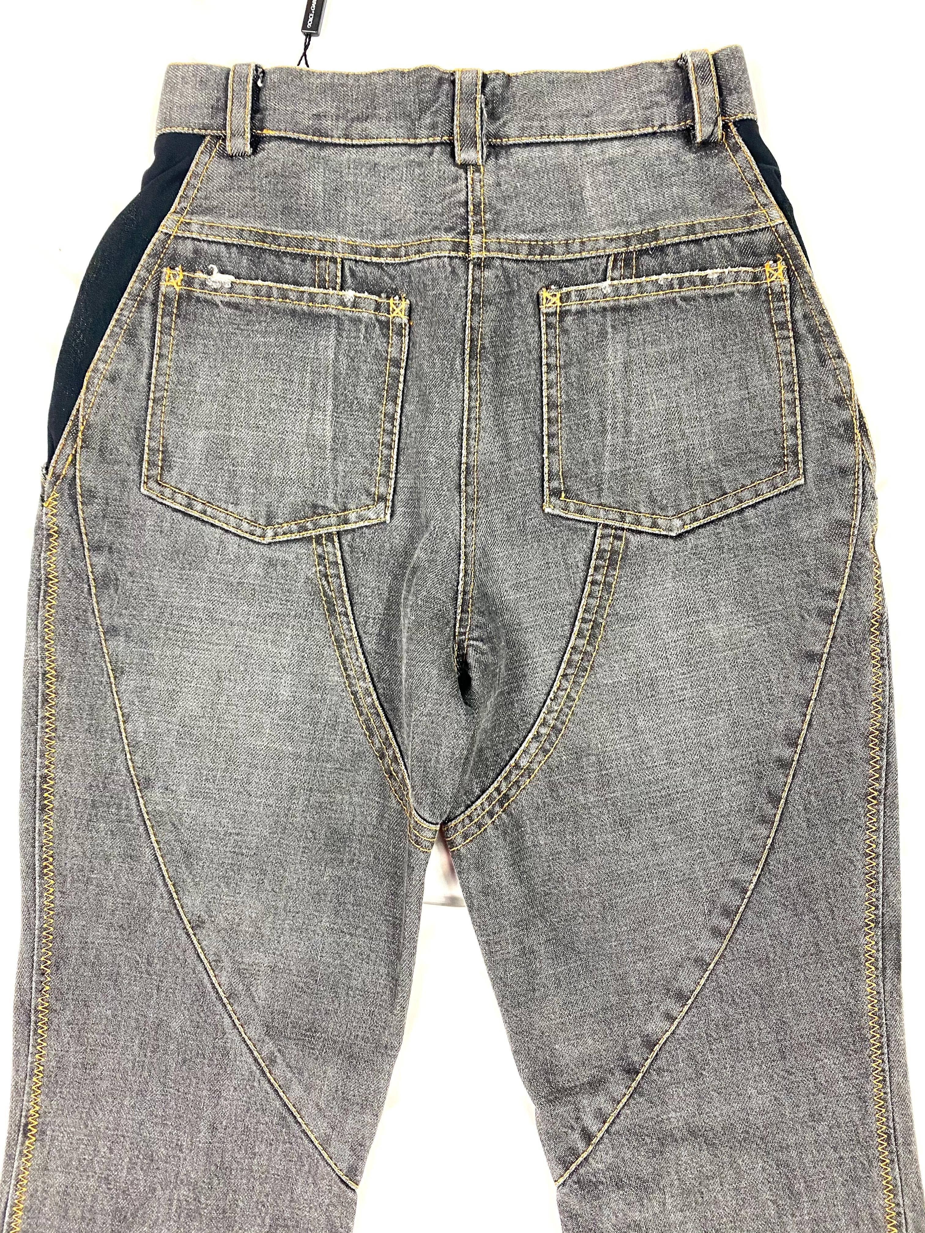 Vaqueros pitillo Dolce & Gabbana Negros y Grises, Talla 40 en venta 8