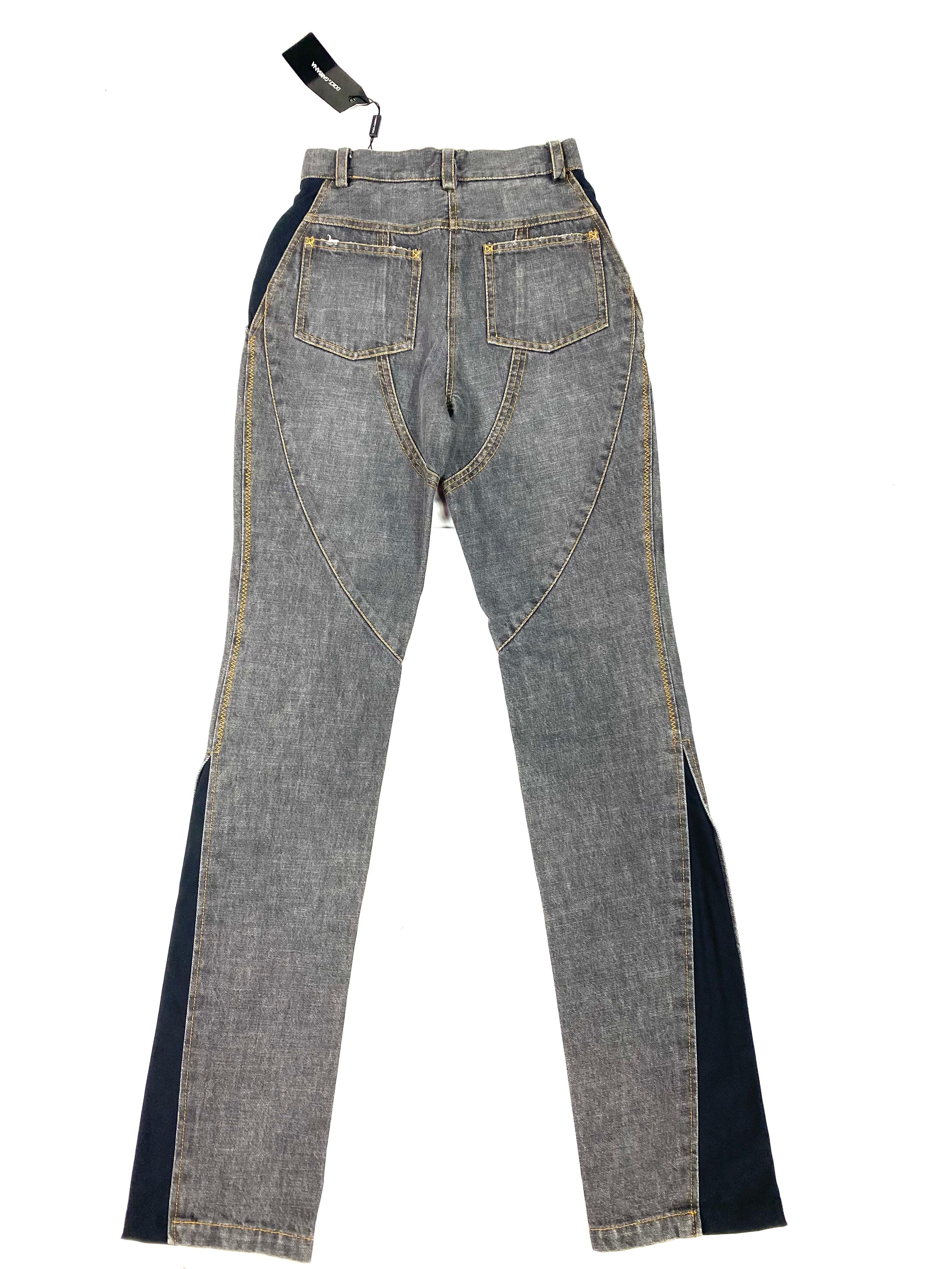 Vaqueros pitillo Dolce & Gabbana Negros y Grises, Talla 40 en venta 5